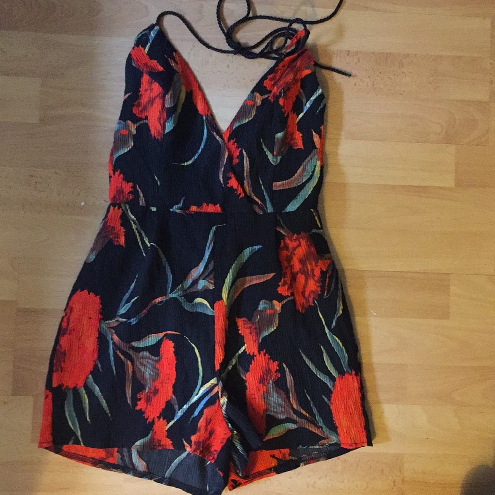 Floral romper.